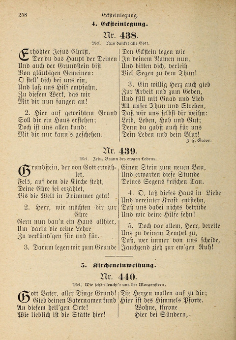 Evangelisches Gesangbuch: für die deutschen Congregational-Gemeinden von Nork-Amerika page 258