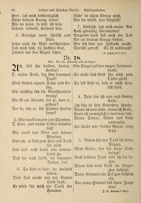Evangelisches Gesangbuch: für die deutschen Congregational-Gemeinden von Nork-Amerika page 42