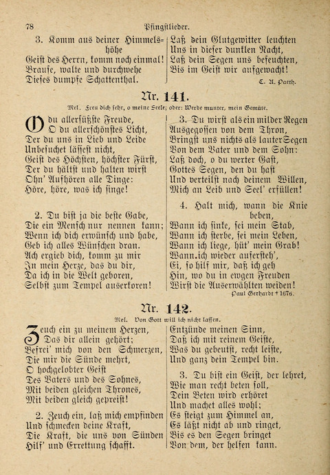 Evangelisches Gesangbuch: für die deutschen Congregational-Gemeinden von Nork-Amerika page 78