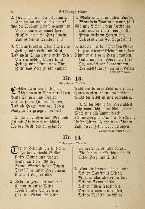 Evangelisches Gesangbuch: für die deutschen Congregational-Gemeinden von Nork-Amerika page 8