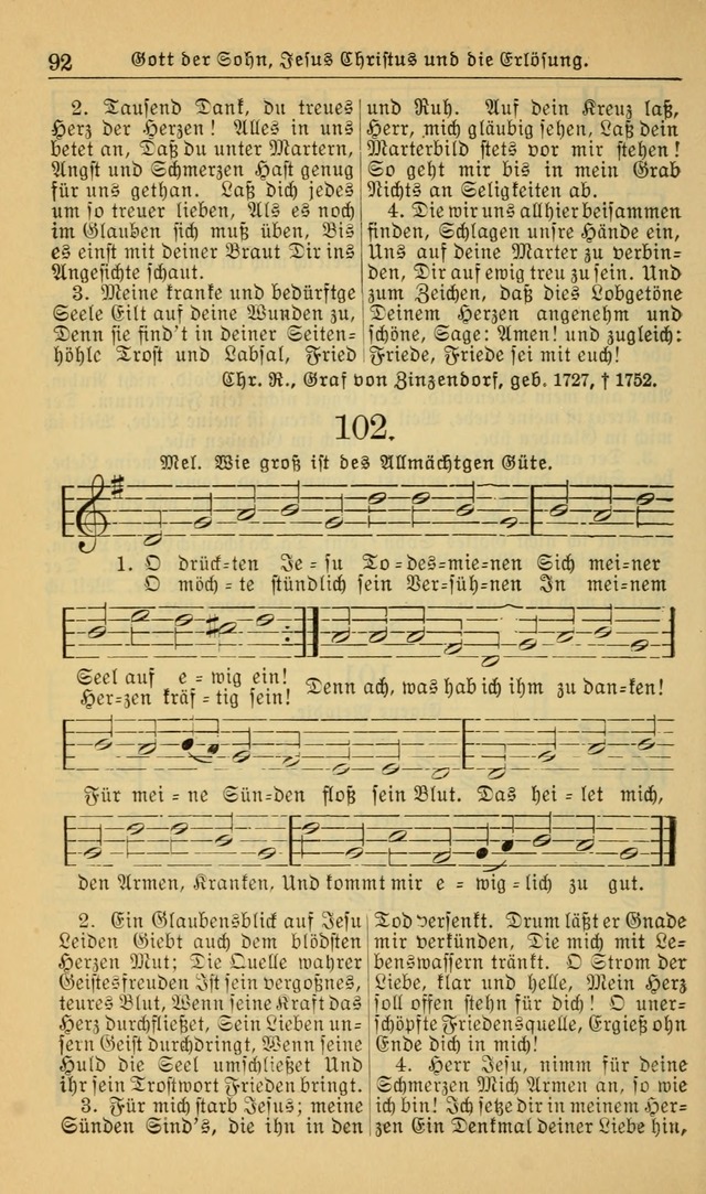 Evangelisches Gesangbuch: herausgegeben von der Deutschen Evangelischen Synode von Nord-Amerika (Revidierte Ausgabe) page 101