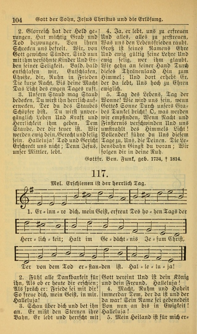 Evangelisches Gesangbuch: herausgegeben von der Deutschen Evangelischen Synode von Nord-Amerika (Revidierte Ausgabe) page 113