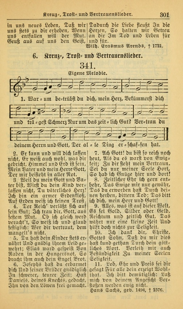 Evangelisches Gesangbuch: herausgegeben von der Deutschen Evangelischen Synode von Nord-Amerika (Revidierte Ausgabe) page 310