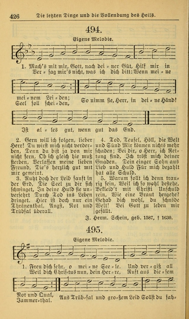 Evangelisches Gesangbuch: herausgegeben von der Deutschen Evangelischen Synode von Nord-Amerika (Revidierte Ausgabe) page 435