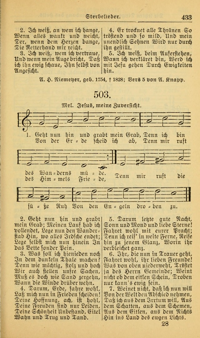 Evangelisches Gesangbuch: herausgegeben von der Deutschen Evangelischen Synode von Nord-Amerika (Revidierte Ausgabe) page 442