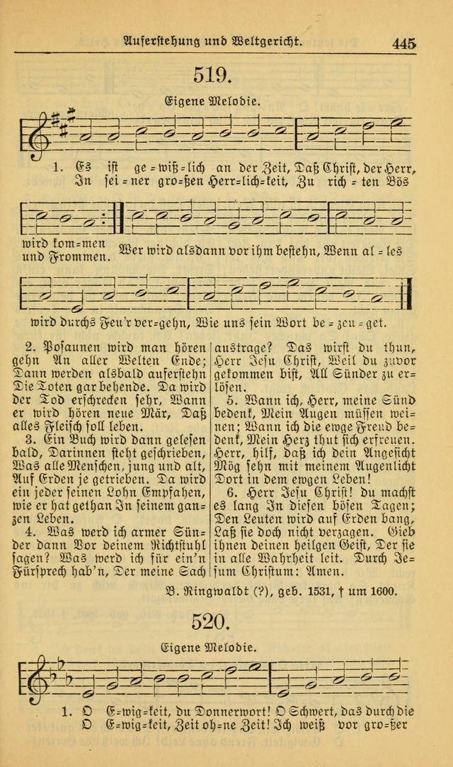 Evangelisches Gesangbuch: herausgegeben von der Deutschen Evangelischen Synode von Nord-Amerika (Revidierte Ausgabe) page 454