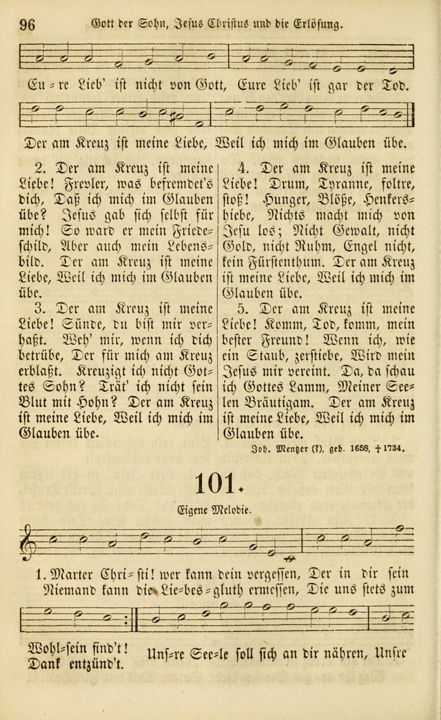 Evangelisches Gesangbuch: herausgegeben von dem Evangelischen Kirchenvereindes Westens page 105