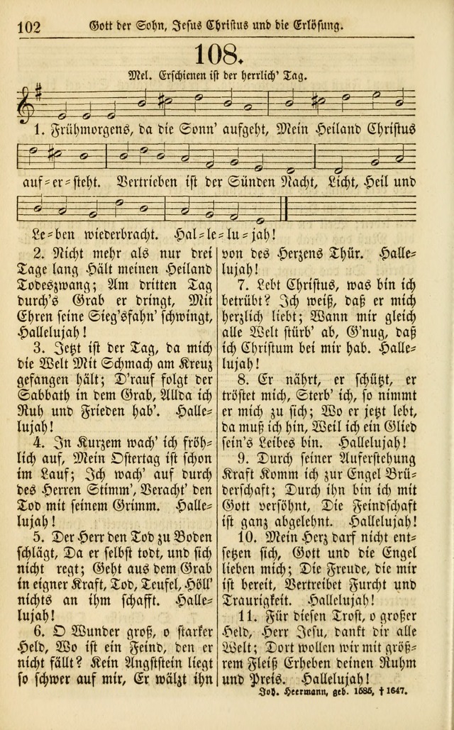 Evangelisches Gesangbuch: herausgegeben von dem Evangelischen Kirchenvereindes Westens page 111