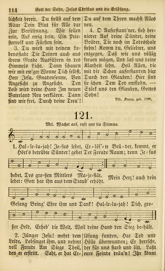Evangelisches Gesangbuch: herausgegeben von dem Evangelischen Kirchenvereindes Westens page 123
