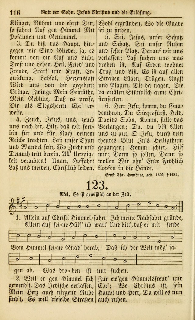 Evangelisches Gesangbuch: herausgegeben von dem Evangelischen Kirchenvereindes Westens page 125