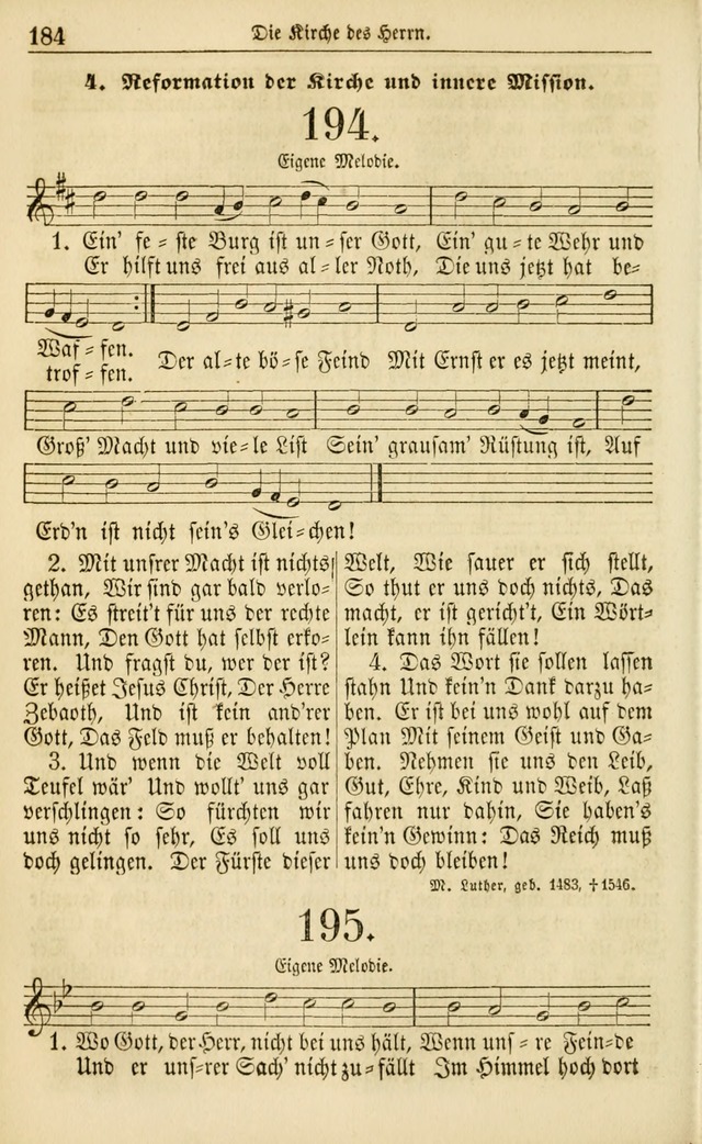 Evangelisches Gesangbuch: herausgegeben von dem Evangelischen Kirchenvereindes Westens page 195