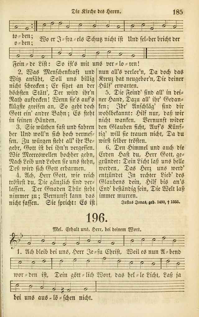 Evangelisches Gesangbuch: herausgegeben von dem Evangelischen Kirchenvereindes Westens page 196