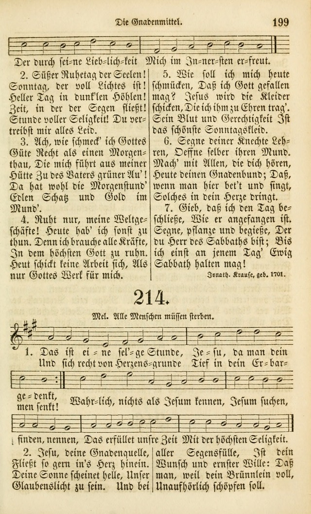 Evangelisches Gesangbuch: herausgegeben von dem Evangelischen Kirchenvereindes Westens page 210