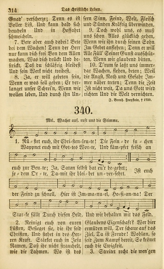 Evangelisches Gesangbuch: herausgegeben von dem Evangelischen Kirchenvereindes Westens page 325