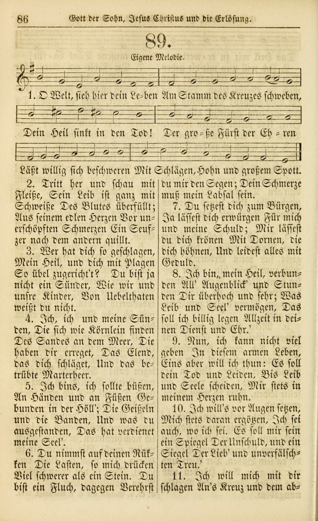 Evangelisches Gesangbuch: herausgegeben von dem Evangelischen Kirchenvereindes Westens page 95