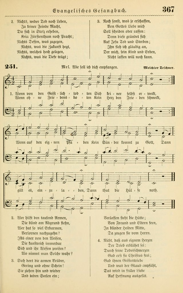 Evangelisches Gesangbuch mit vierstimmigen Melodien: für den öffentlichen und häuslichen Gottesdienst page 367