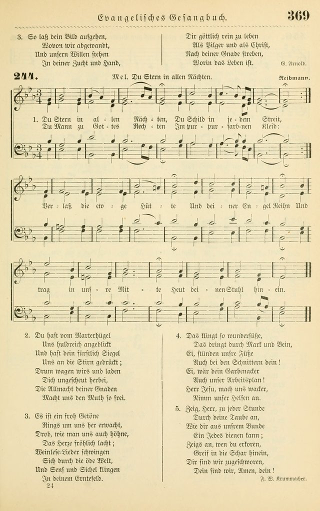 Evangelisches Gesangbuch mit vierstimmigen Melodien: für den öffentlichen und häuslichen Gottesdienst page 369