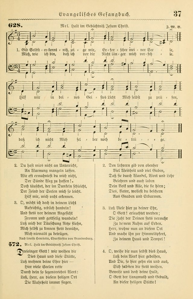 Evangelisches Gesangbuch mit vierstimmigen Melodien: für den öffentlichen und häuslichen Gottesdienst page 37