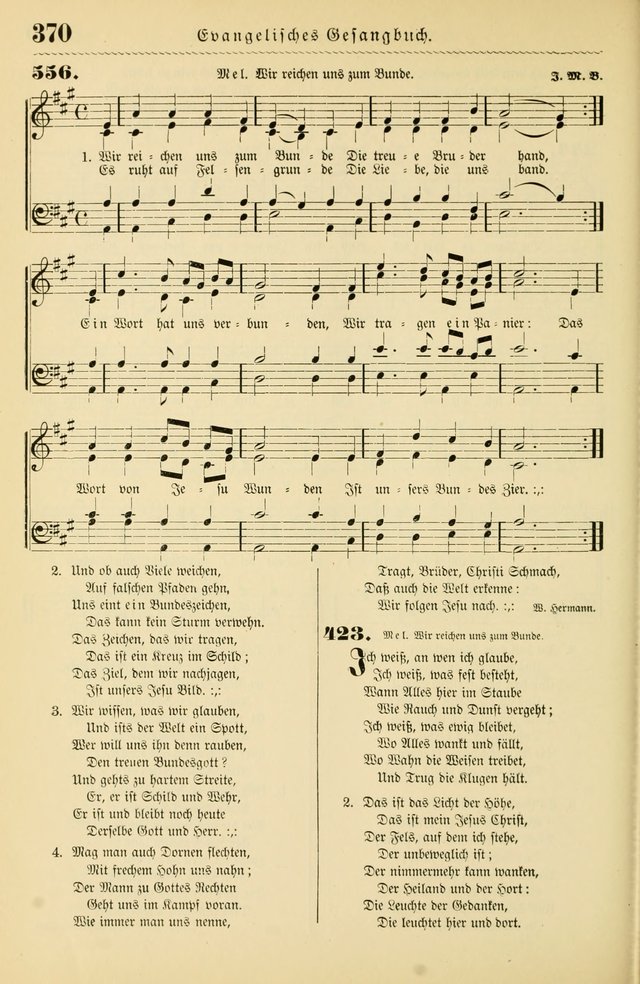 Evangelisches Gesangbuch mit vierstimmigen Melodien: für den öffentlichen und häuslichen Gottesdienst page 370