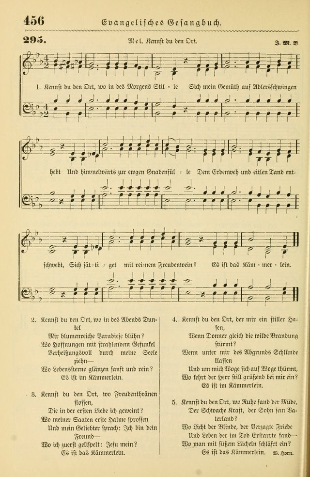 Evangelisches Gesangbuch mit vierstimmigen Melodien: für den öffentlichen und häuslichen Gottesdienst page 456