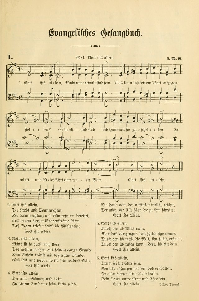 Evangelisches Gesangbuch mit vierstimmigen Melodien: für den öffentlichen und häuslichen Gottesdienst page 5