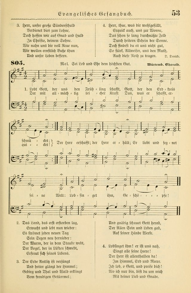 Evangelisches Gesangbuch mit vierstimmigen Melodien: für den öffentlichen und häuslichen Gottesdienst page 53