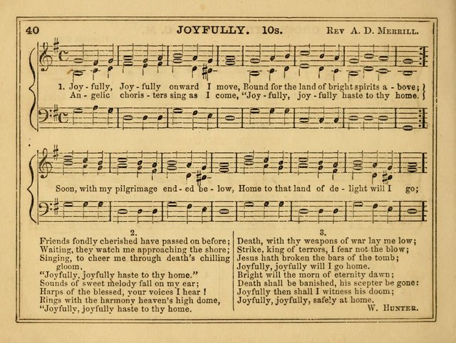 The Eolian Harp: a collection of hymns and tunes for Sunday schools and Band of Hope meetings page 40