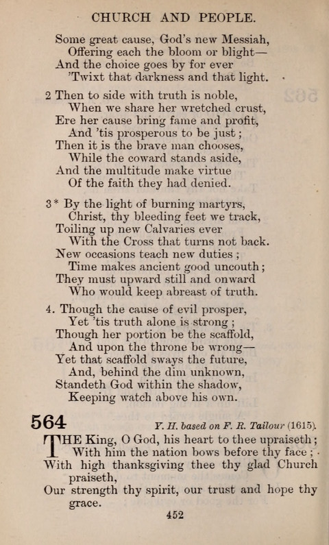 The English Hymnal page 452