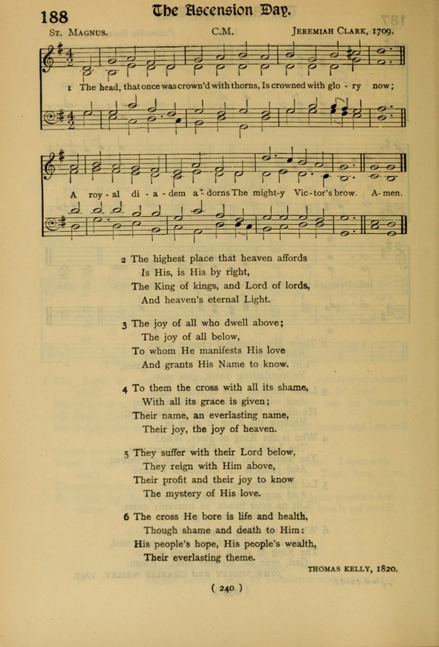 The Hymnal: as authorized and approved by the General Convention of the Protestant Episcopal Church in the United States of America in the year of our Lord 1916 page 310