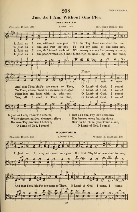 The Evangelical Hymnal page 185