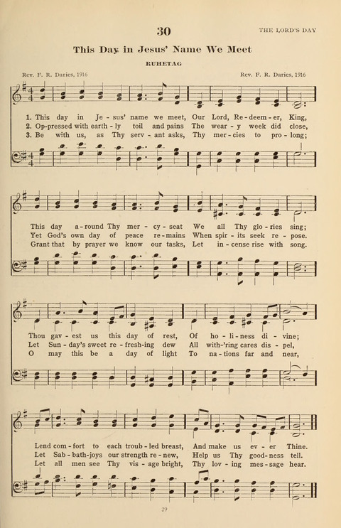 The Evangelical Hymnal page 29