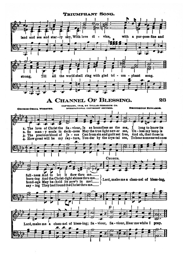The Excelsior Hymnal page 23
