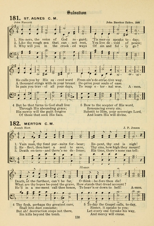 The Evangelical Hymnal page 132