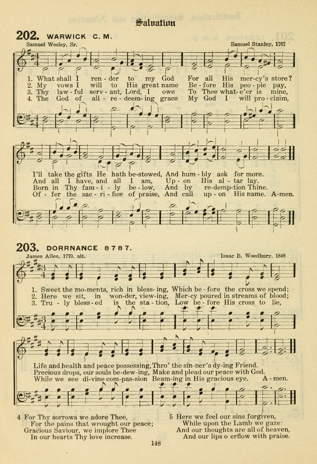 The Evangelical Hymnal page 150