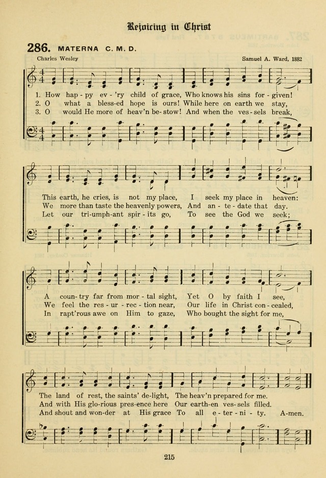 The Evangelical Hymnal page 217