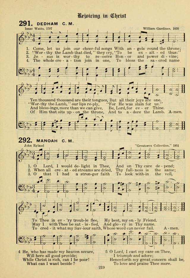 The Evangelical Hymnal page 221