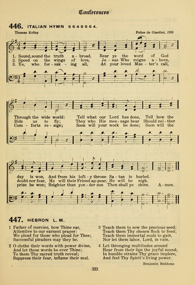 The Evangelical Hymnal page 335