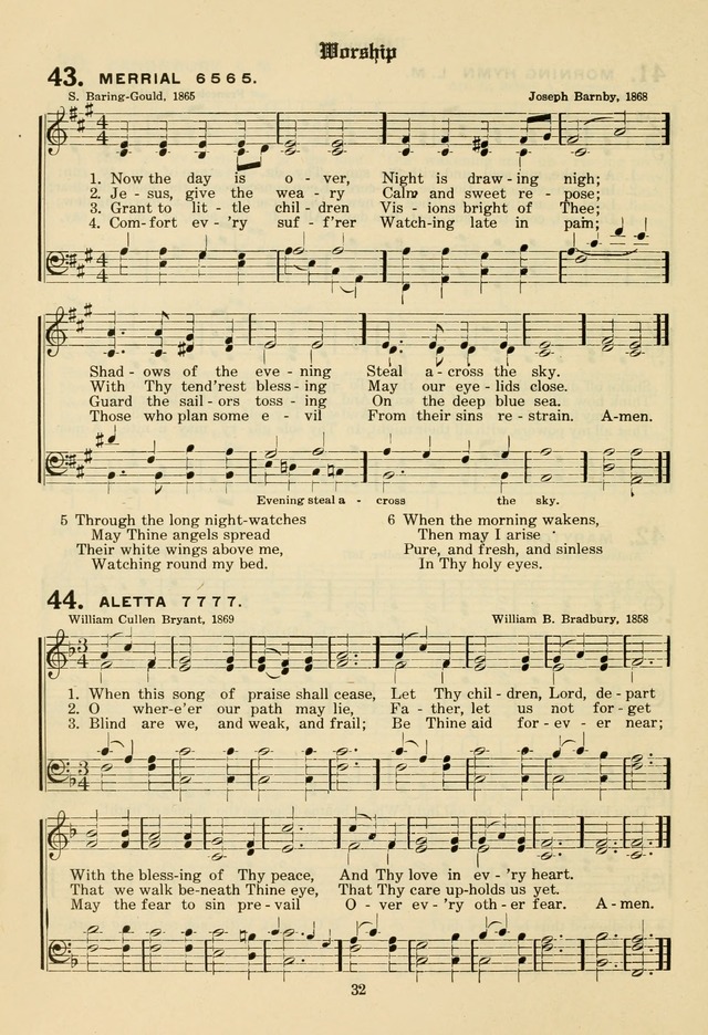 The Evangelical Hymnal page 34