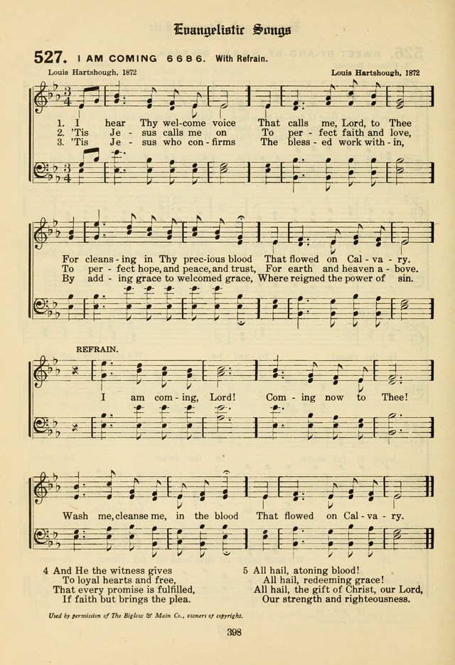 The Evangelical Hymnal page 400