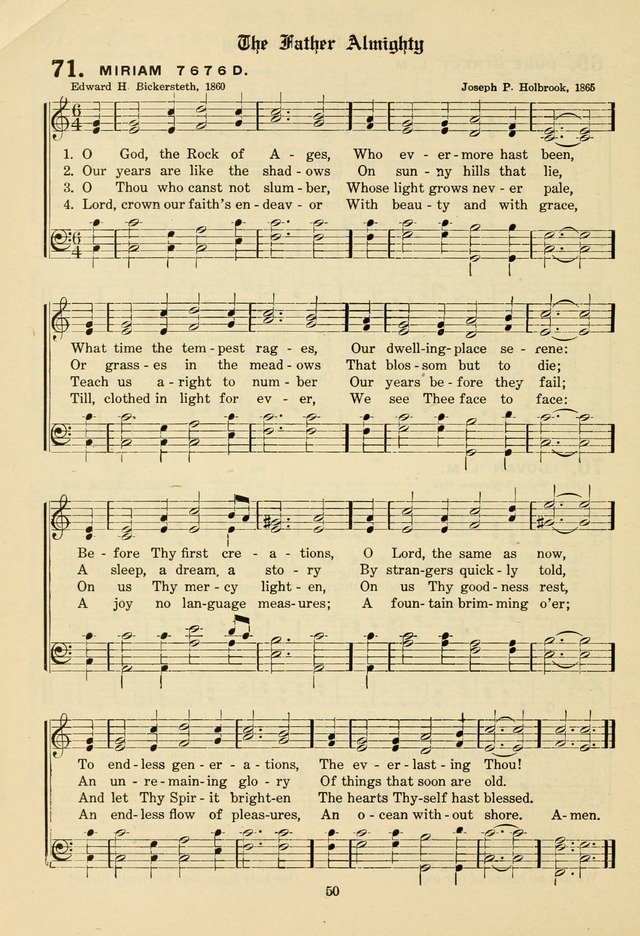 The Evangelical Hymnal page 52