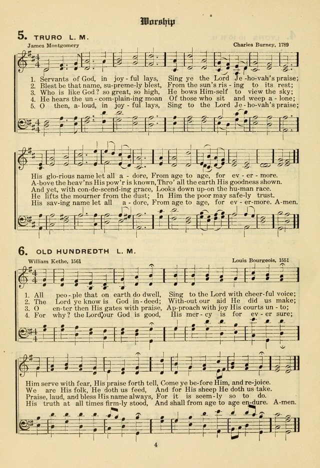 The Evangelical Hymnal page 6