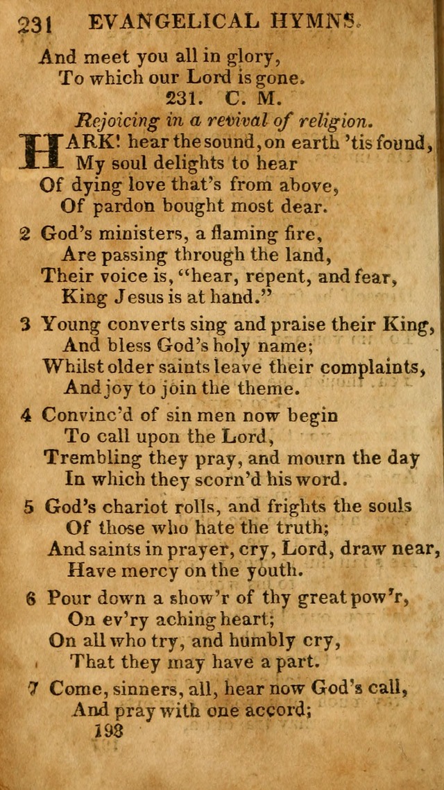 Evangelical Hymns: for private, family, social, and public worship; selected from various authors (3rd ed. enl.) page 198