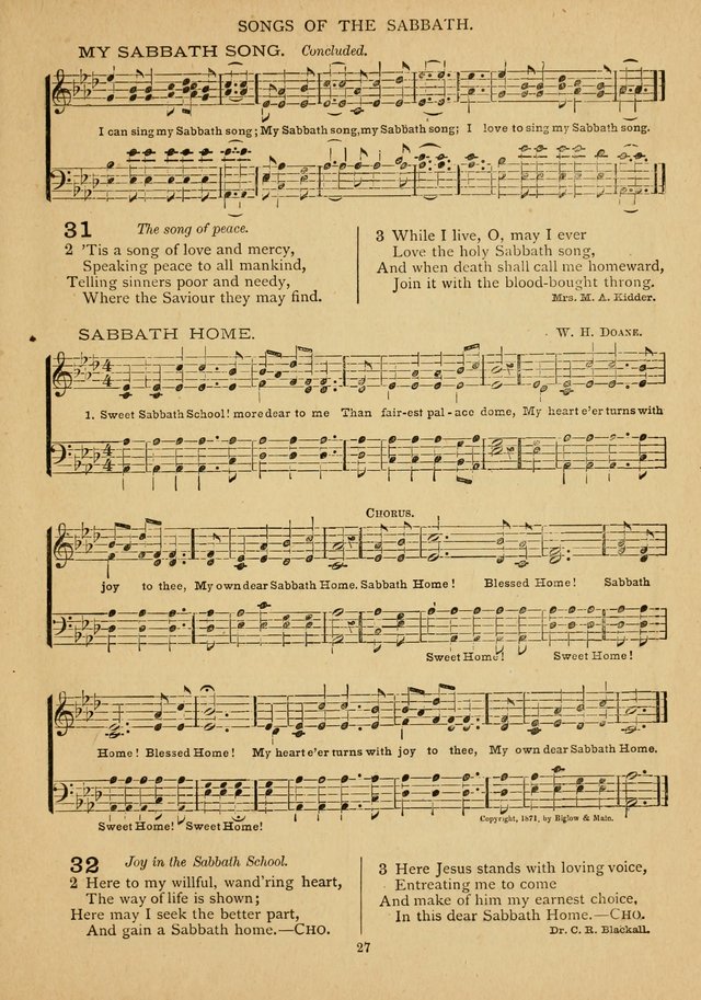 The Epworth Hymnal: containing standard hymns of the Church, songs for the Sunday-School, songs for social services, songs for the home circle, songs for special occasions page 32