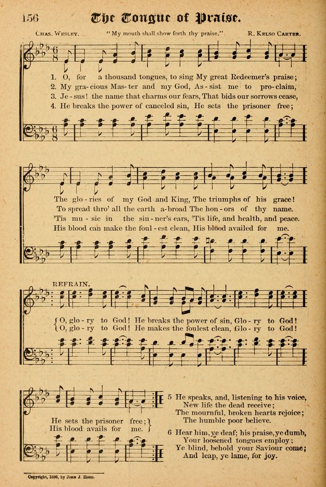The Emory Hymnal: a collection of sacred hymns and music for use in public worship, Sunday-schools, social meetings and family worship page 154