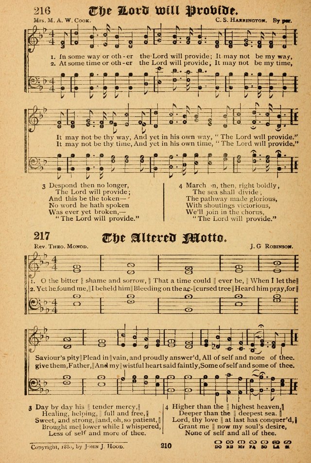 The Emory Hymnal: a collection of sacred hymns and music for use in public worship, Sunday-schools, social meetings and family worship page 208