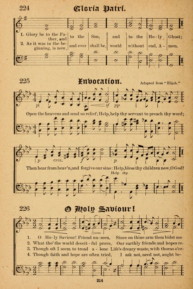 The Emory Hymnal: a collection of sacred hymns and music for use in public worship, Sunday-schools, social meetings and family worship page 212