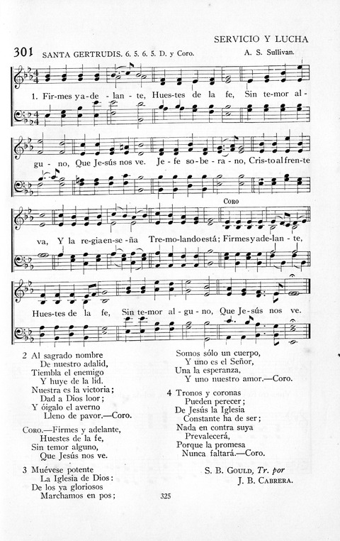 El Himnario para el uso de las Iglesias Evangelicas de Habla Espanola en Todo el Mundo page 325