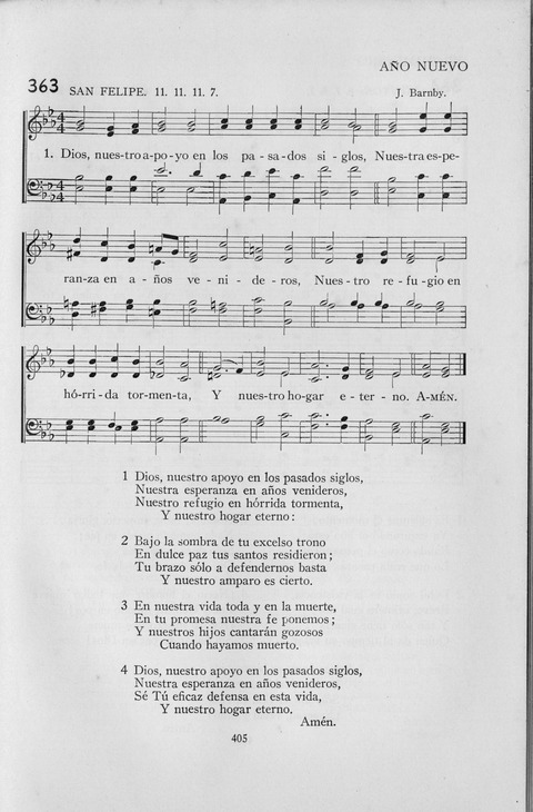 El Himnario para el uso de las Iglesias Evangelicas de Habla Espanola en Todo el Mundo page 405