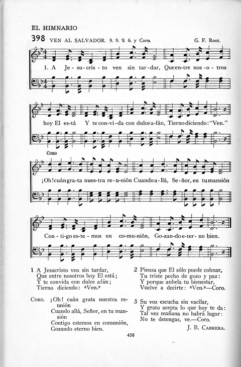 El Himnario para el uso de las Iglesias Evangelicas de Habla Espanola en Todo el Mundo page 451
