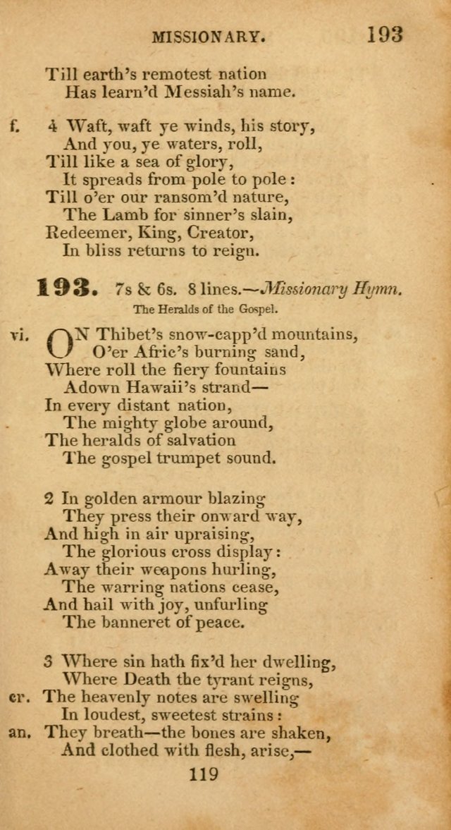 Evangelical Hymns: original and selected: designed for the use of families and private circles; for social prayer meetings, seasons of revival or oother occasions of special interest page 115
